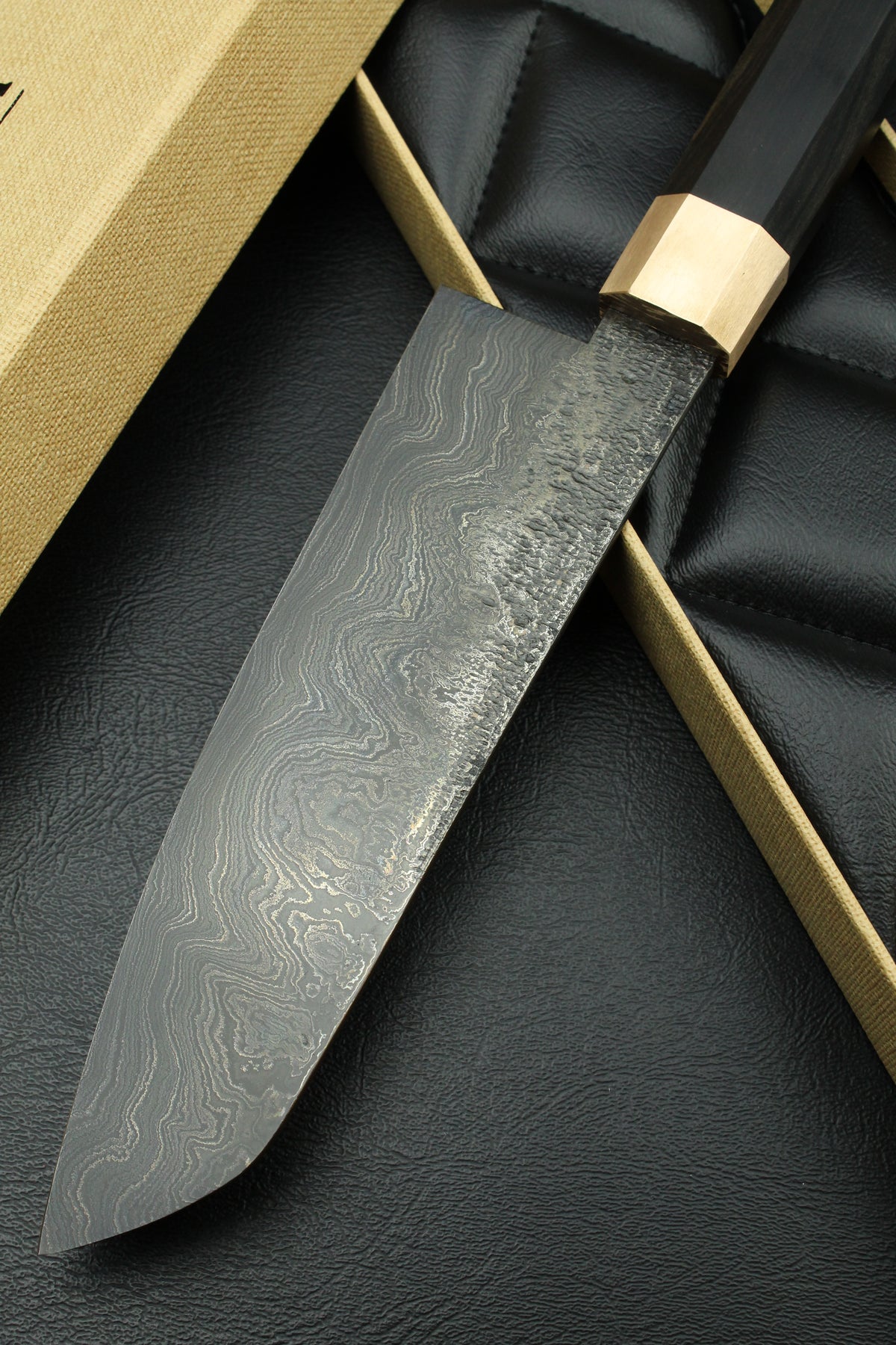 Damast-Santoku 215, achteckig, 2.0