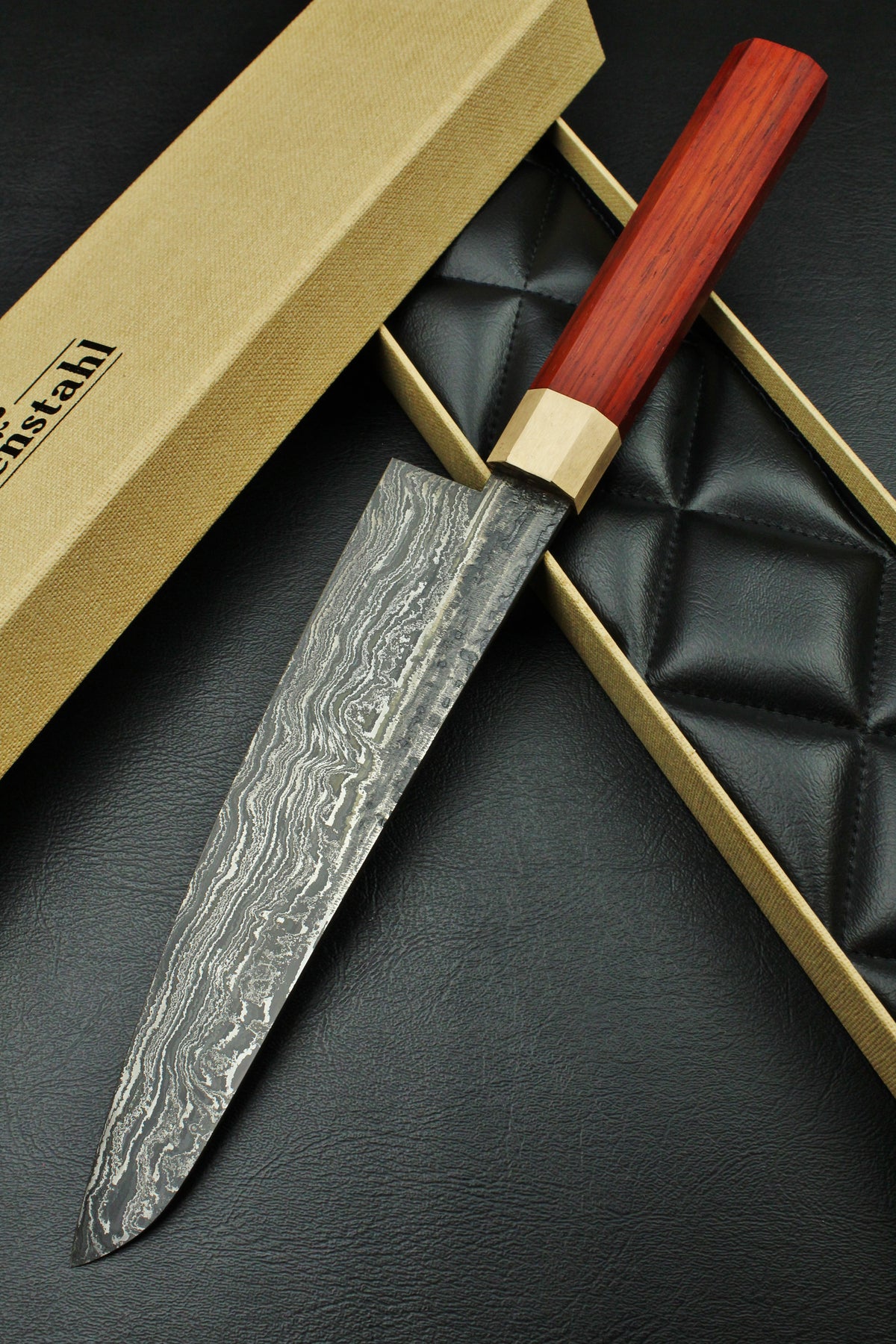 Padouk Damast Gyuto 215 Oktogonal 2.0
