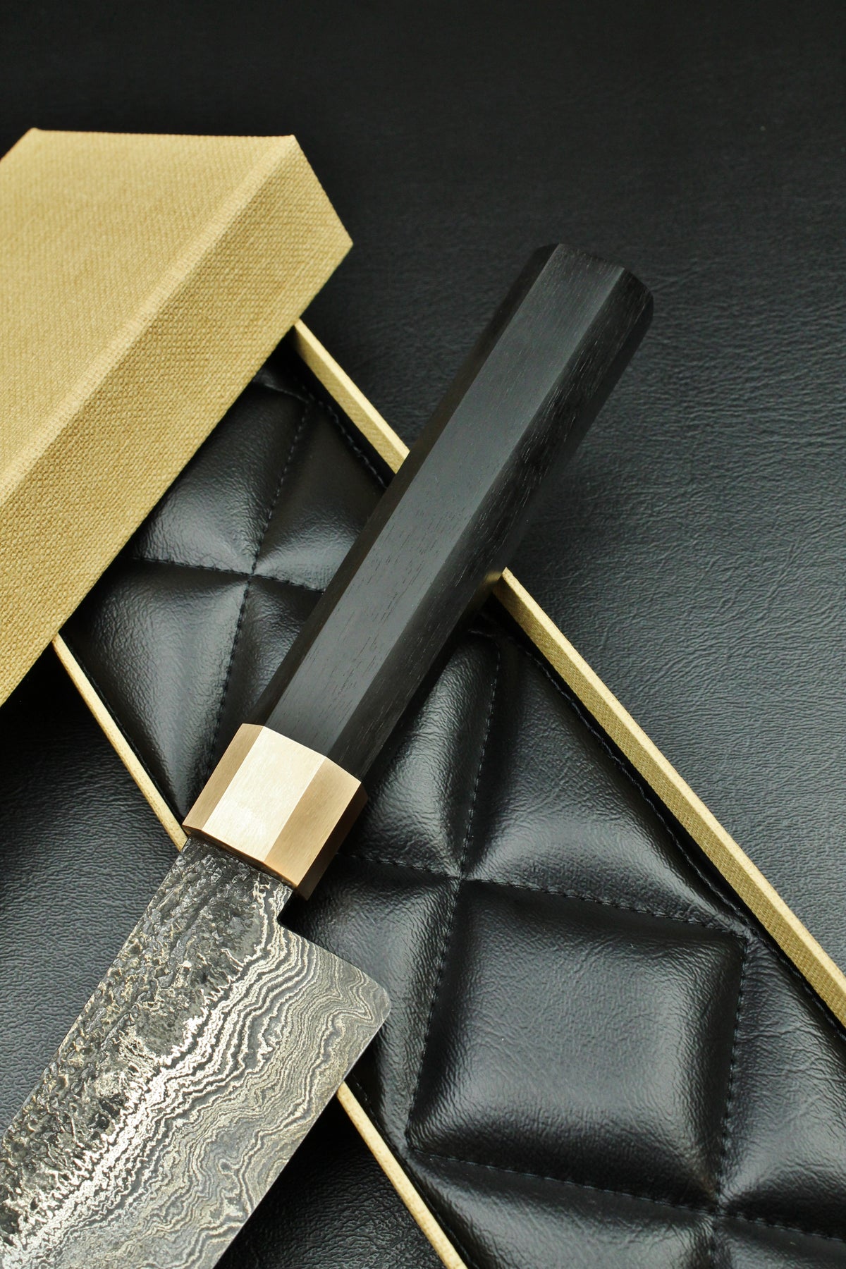 Damascus-Gyuto 215, achteckig, 2,4