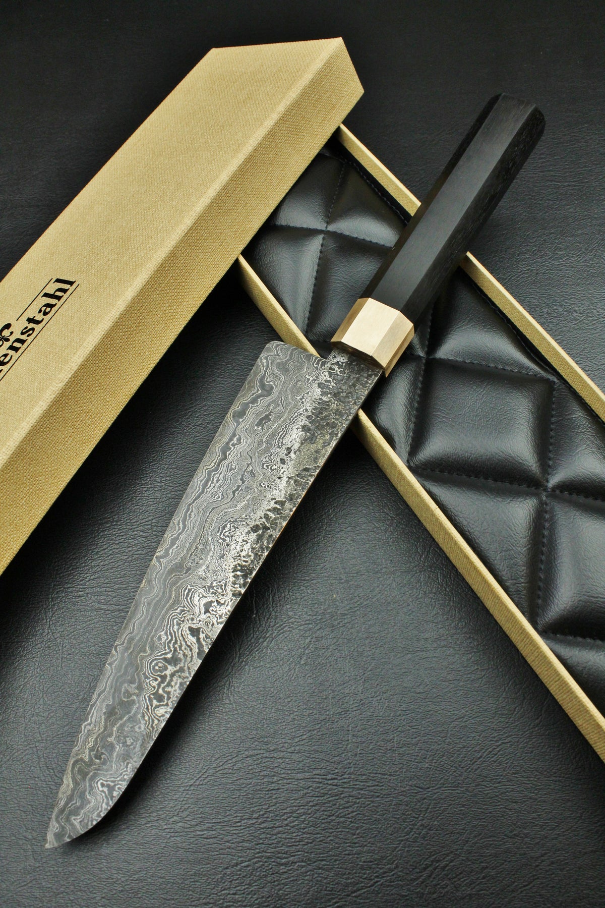 Damascus-Gyuto 215, achteckig, 2,4