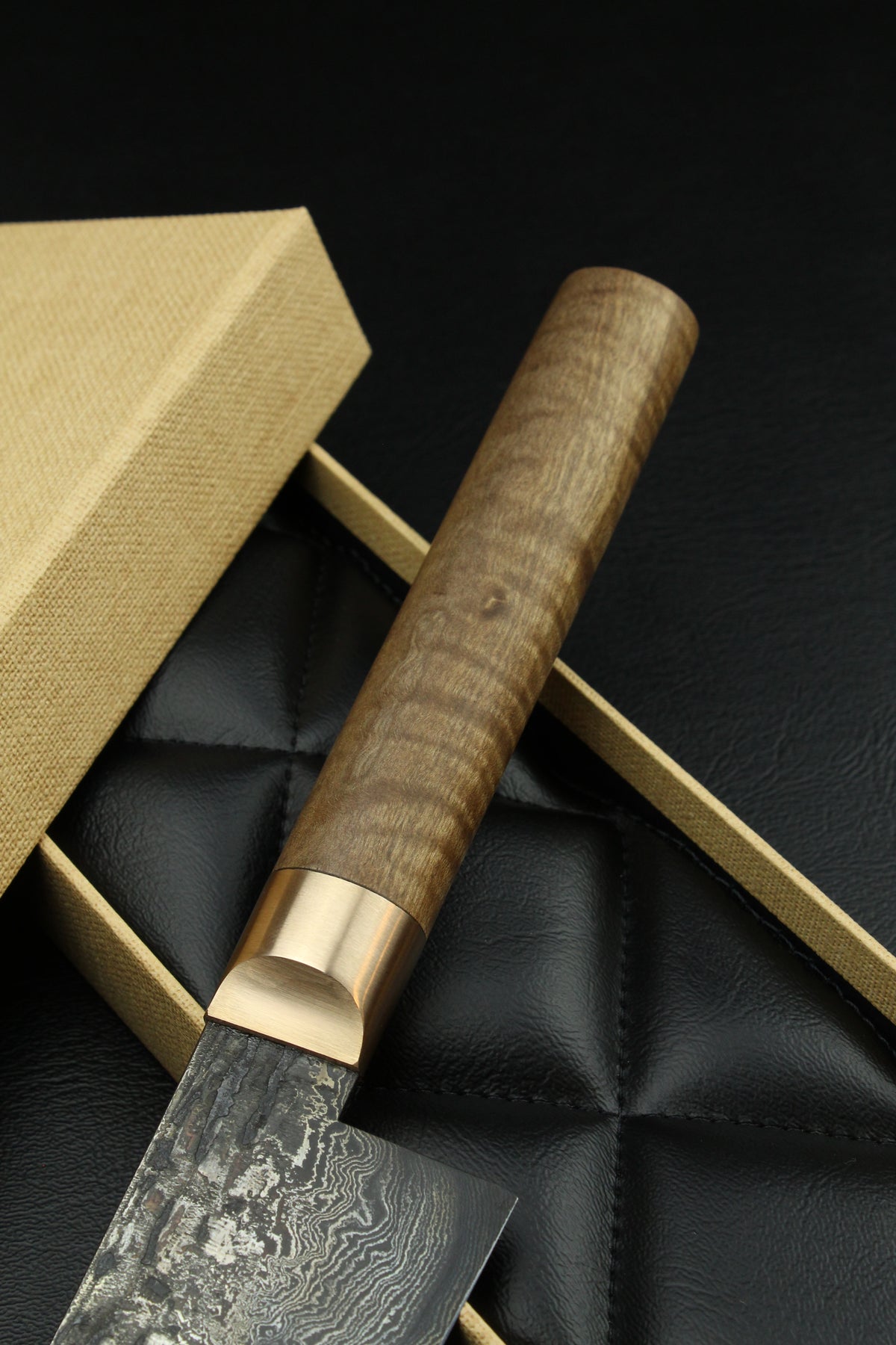 Damascus Gyuto 320L German GR-Walnuss