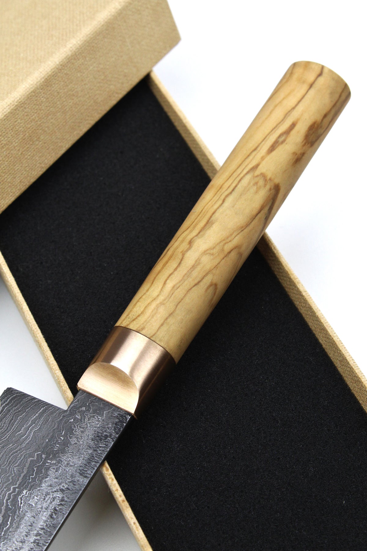 Brotmesser HK oval oliv Damast