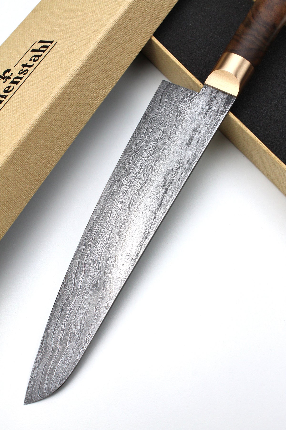 Gyuto Damast 500L Walnuss