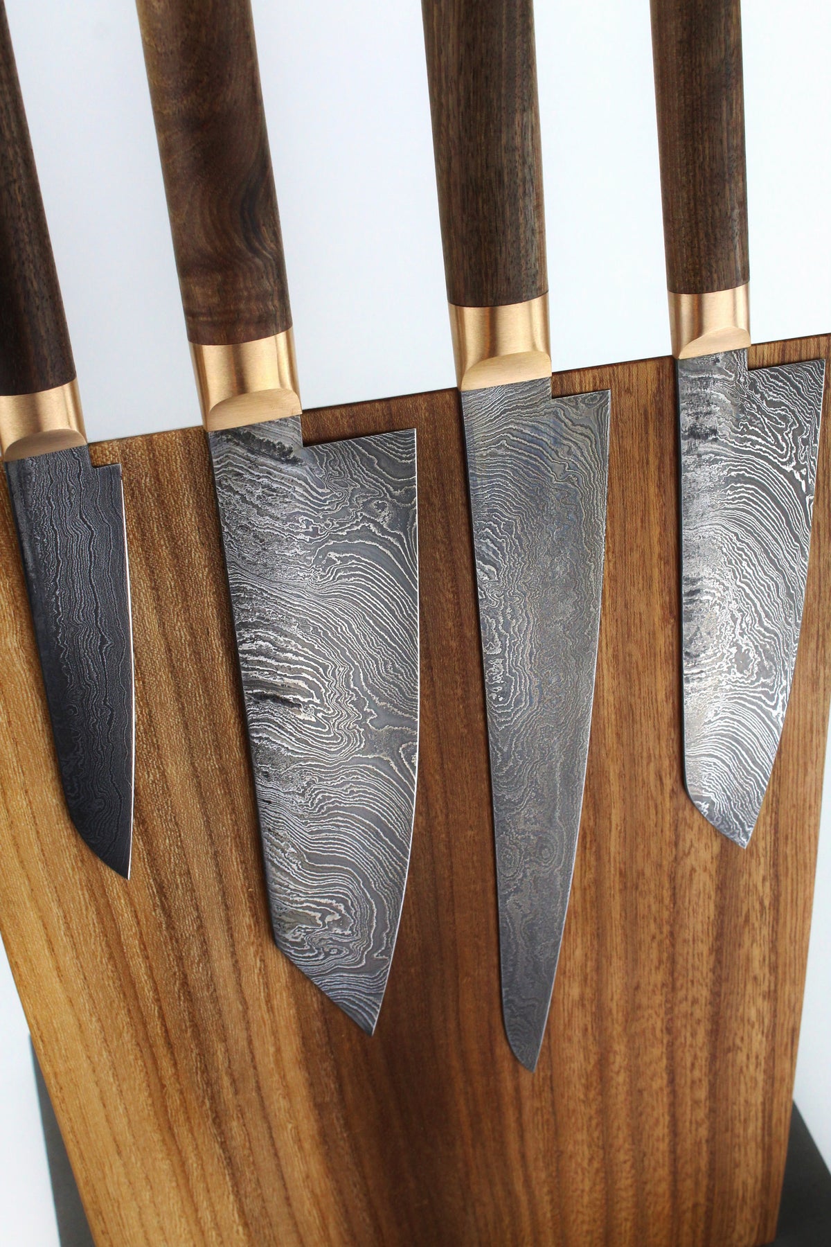 Premium-Messer-Set V2 Style Walnuss