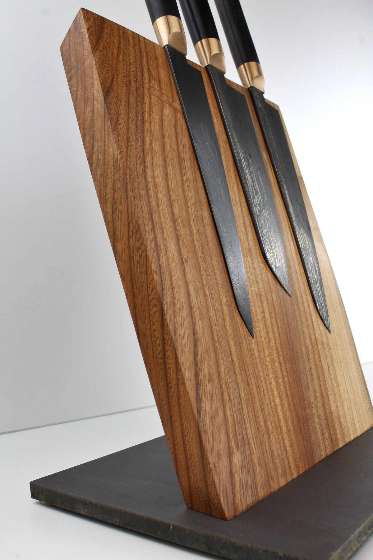 Premium-Messer-Set aus schwarzem Ebenholz