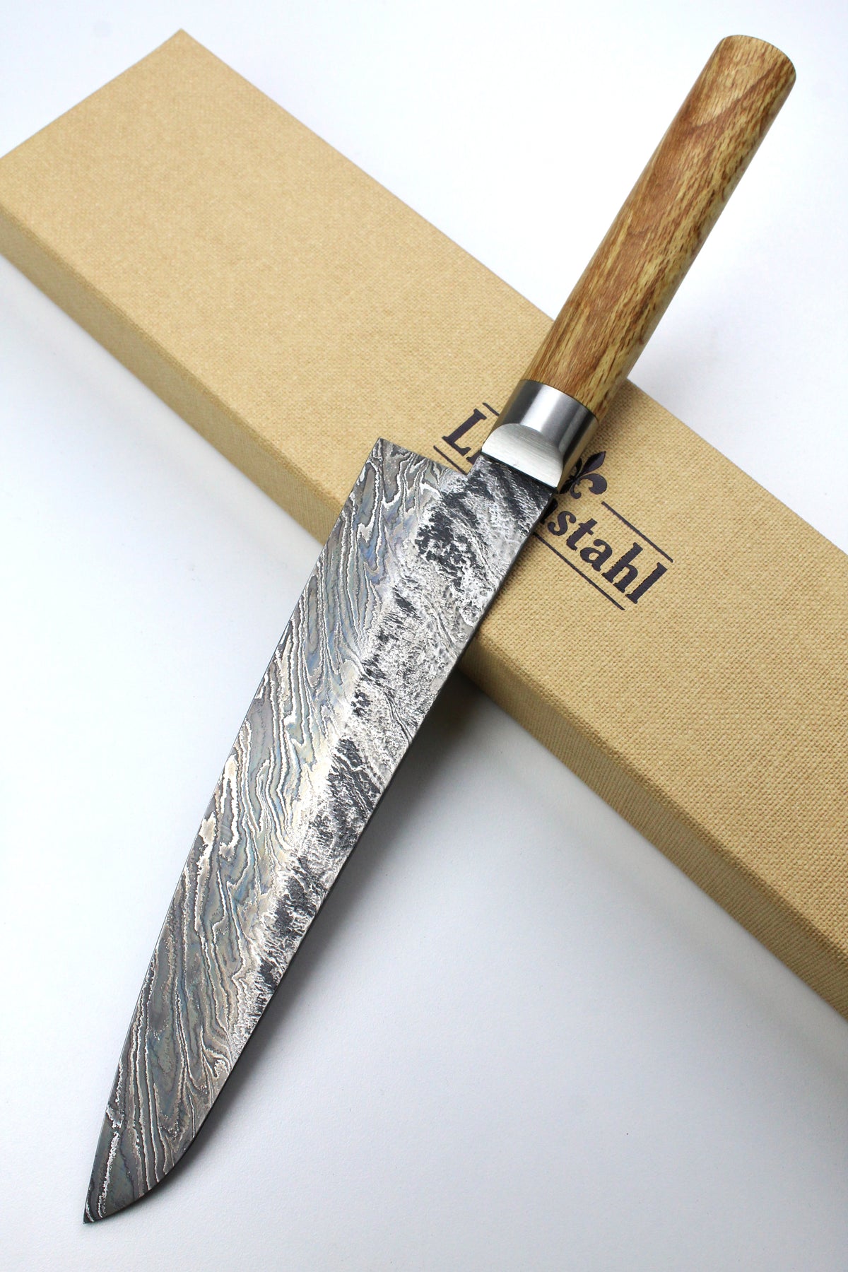 Gyuto Beech Oval HK-Torsion Damascus