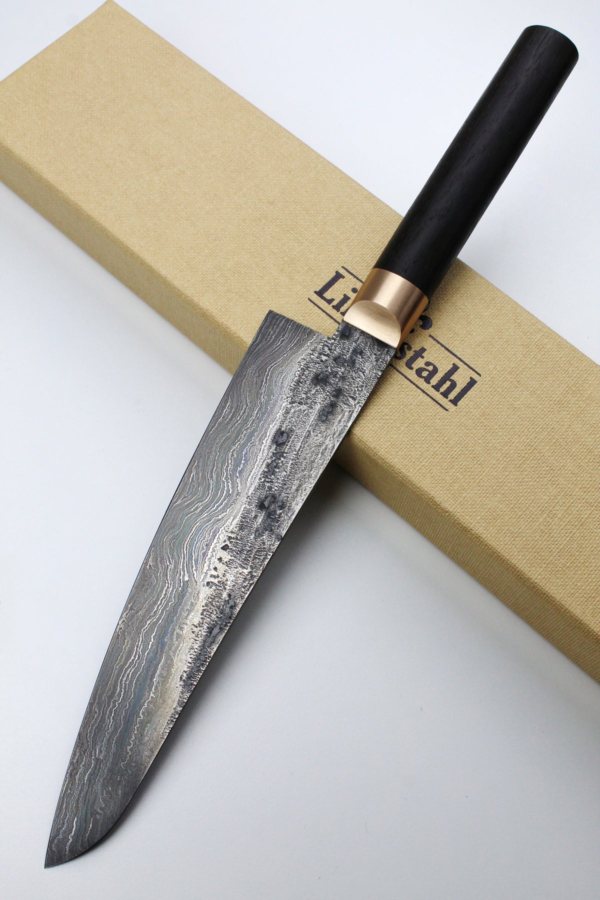Gyuto Damascus Bog Oak 500L
