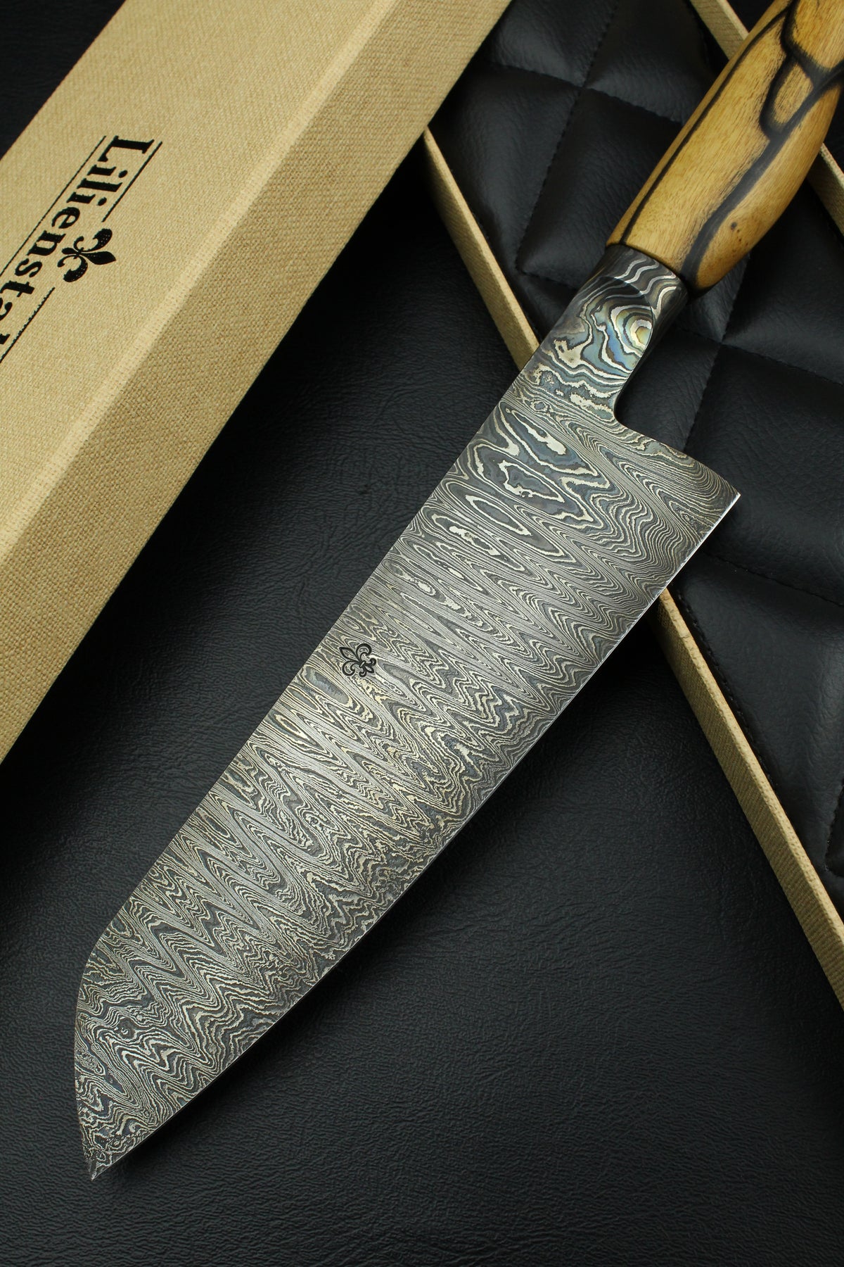Santoku 195 Le Tigre patiniert