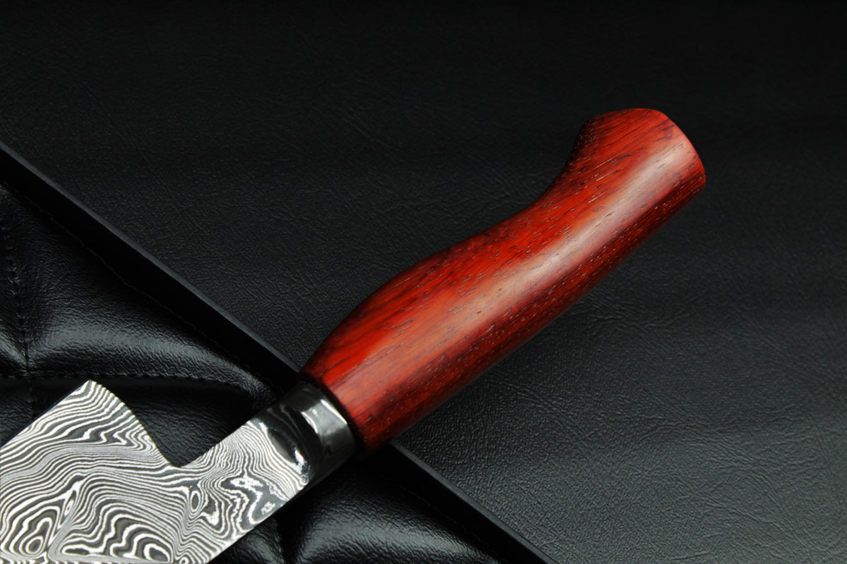 Gyuto 220 Padauk Rautenmuster