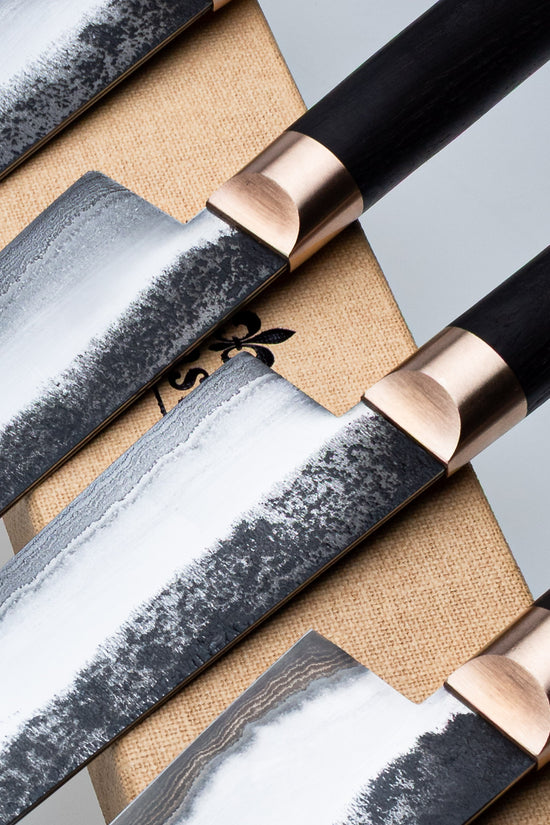 Gyuto Damast 3LND Bog Oak