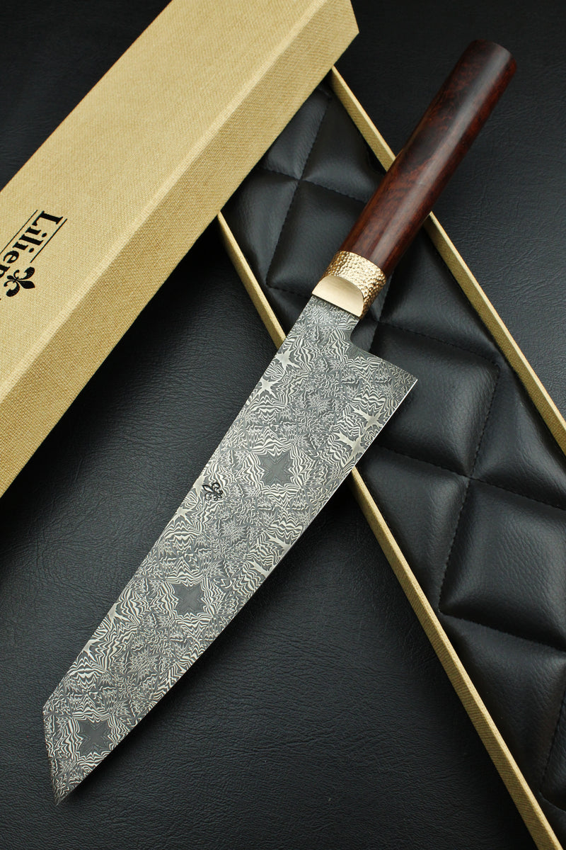 S-Damast Gyuto Snake Oval