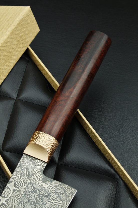 S-Damascus Gyuto Snake Oval