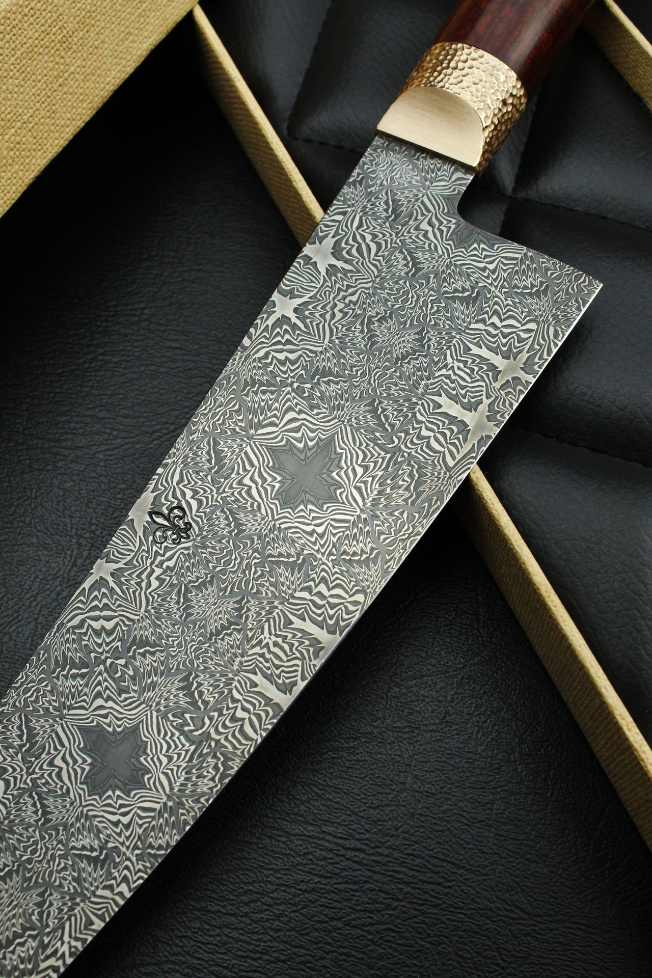 S-Damascus Gyuto Snake Oval