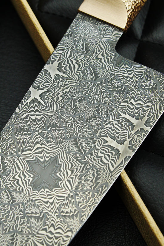 S-Damascus Gyuto Snake Oval