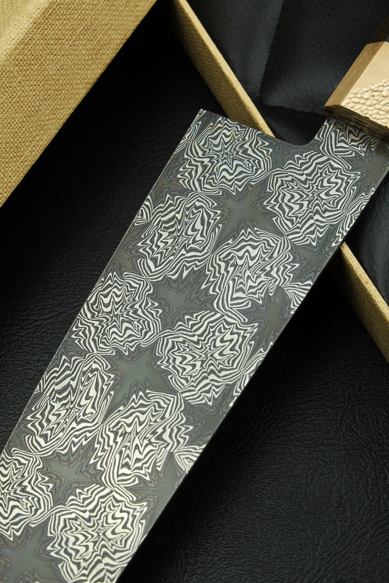 Santoku Black Star B&W Ebony