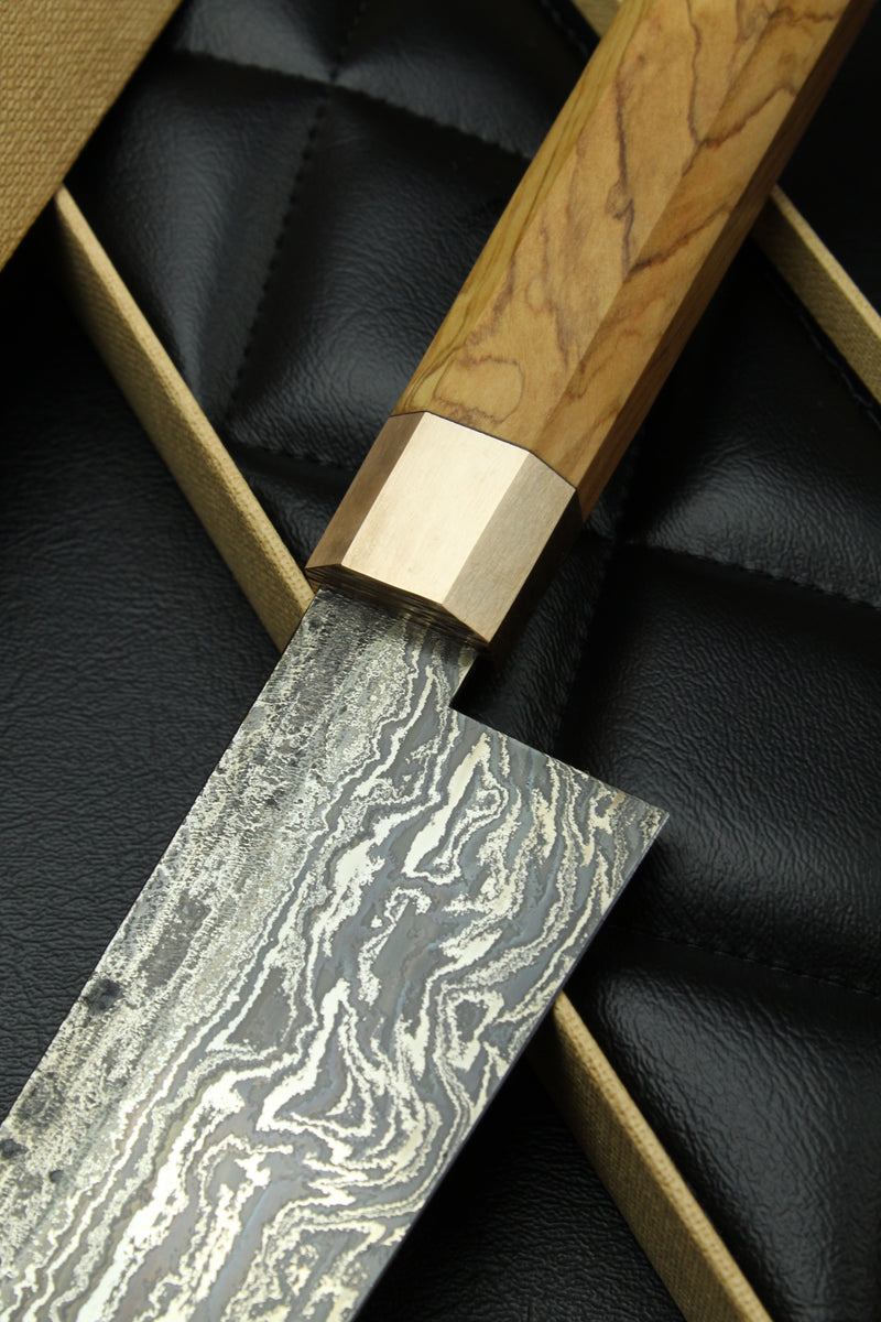 Damascus Santoku 215 Octagonal 1.0