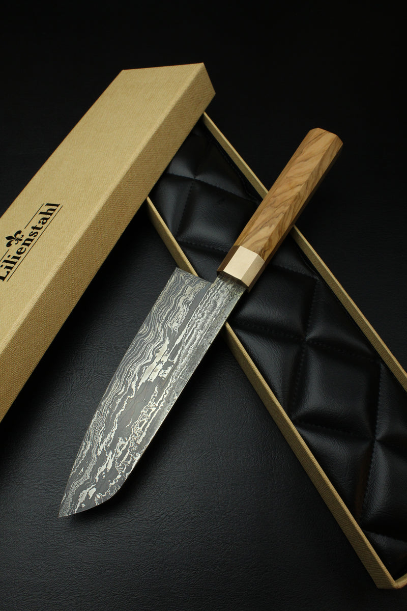 Damascus Santoku 215 Octagonal 1.0