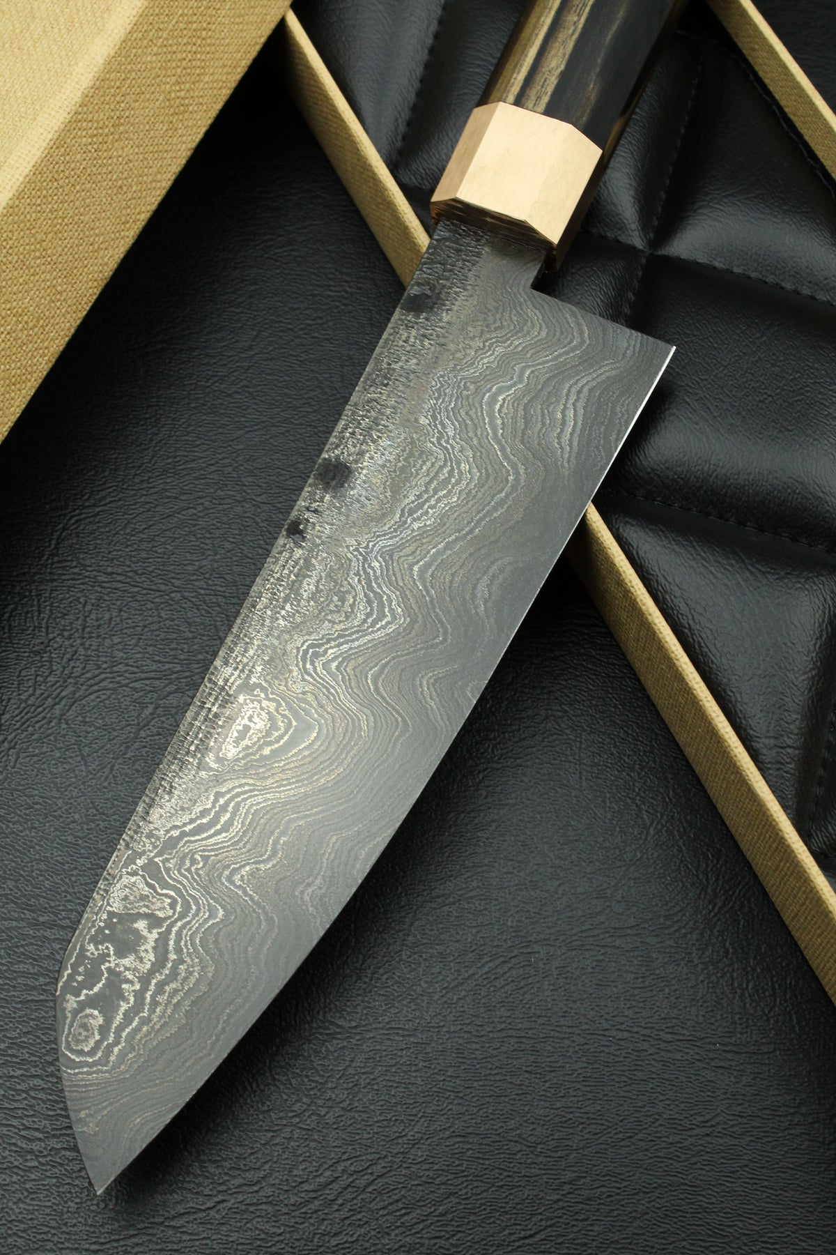 Damast-Santoku 215, achteckig, 2.0