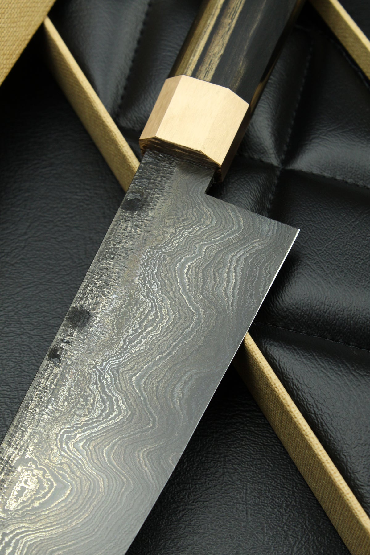 Damast-Santoku 215, achteckig, 2.0