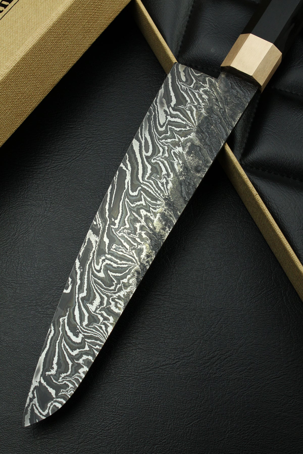 Damast-Gyuto 215 Achteckig 1.2