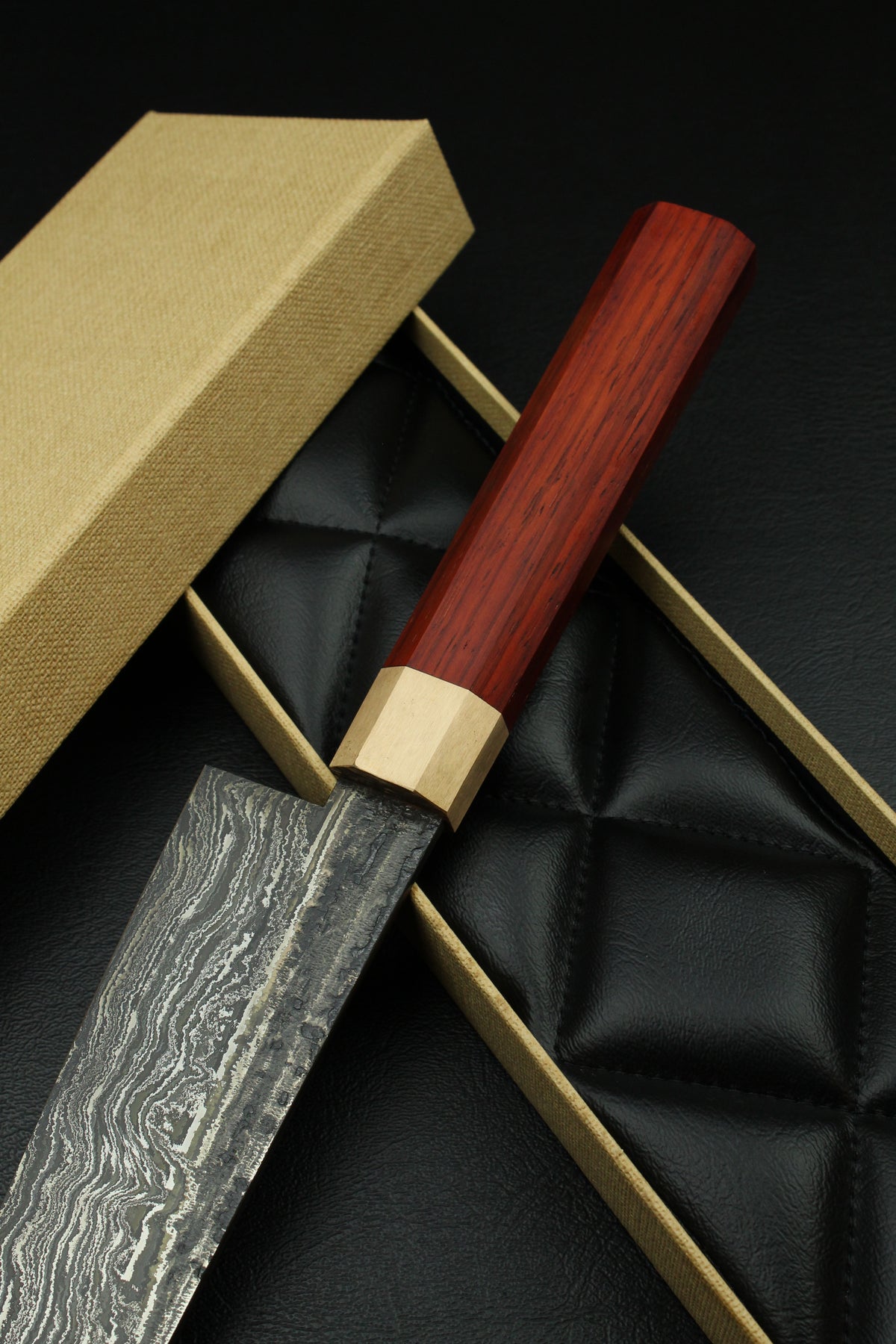 Padouk Damast Gyuto 215 Oktogonal 2.0