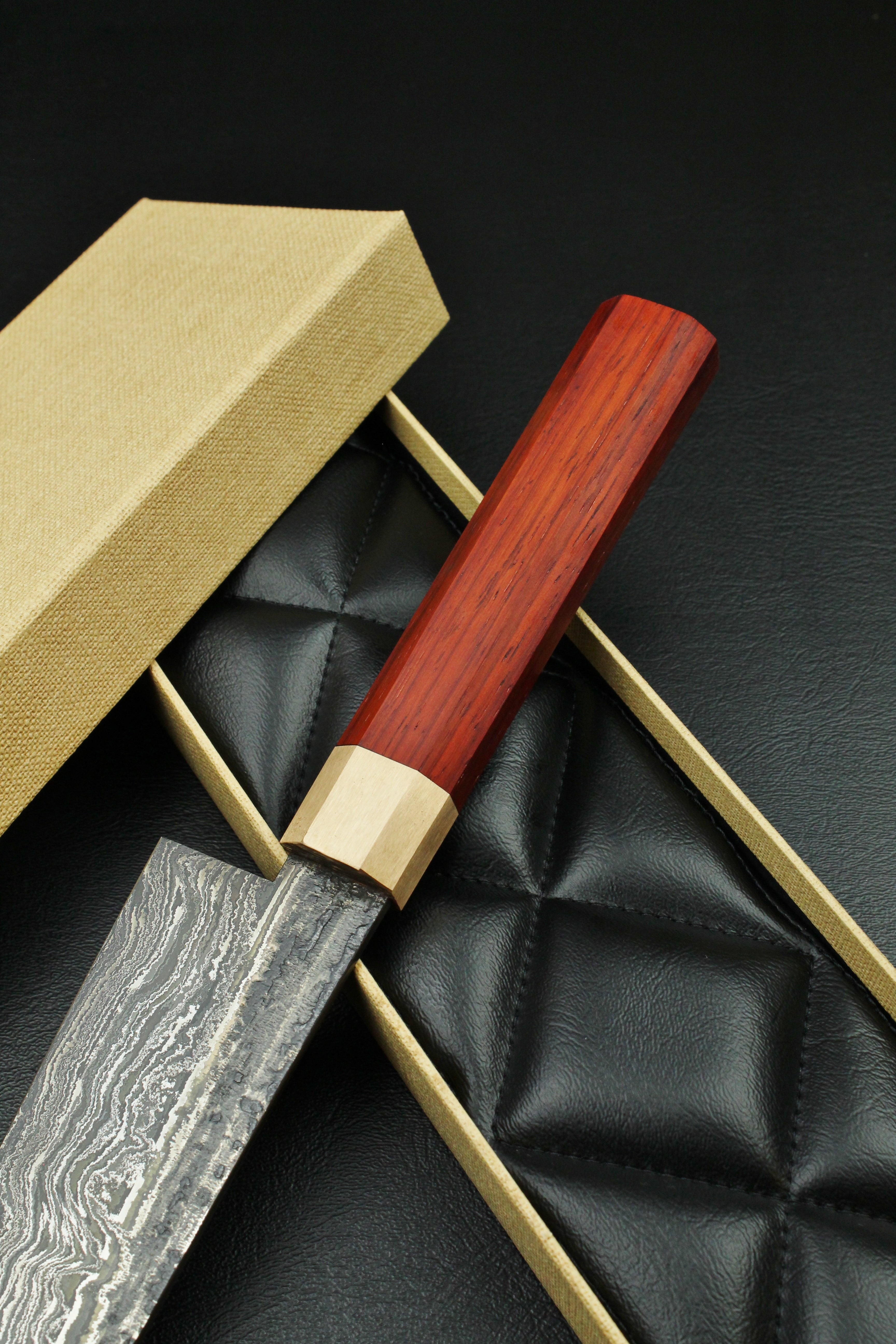 Padouk Damascus Gyuto 215 Octagonal 2.0