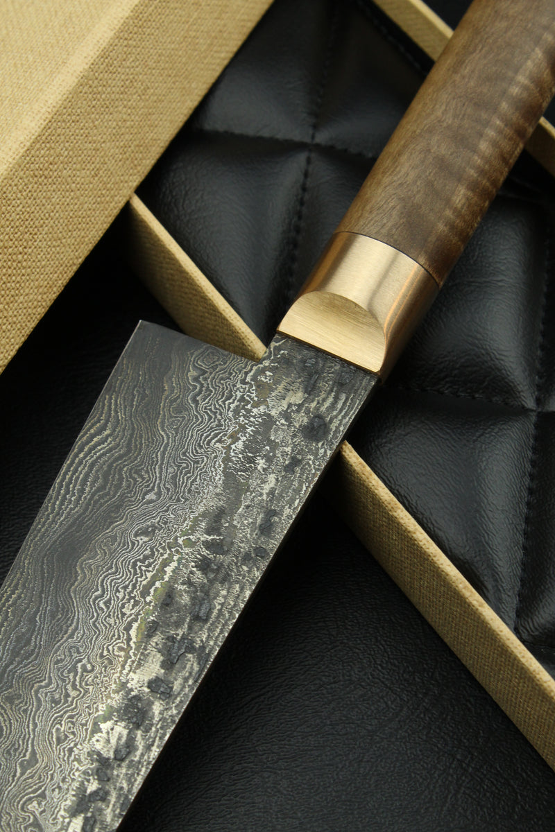 Damascus Gyuto 320L German GR-Walnut