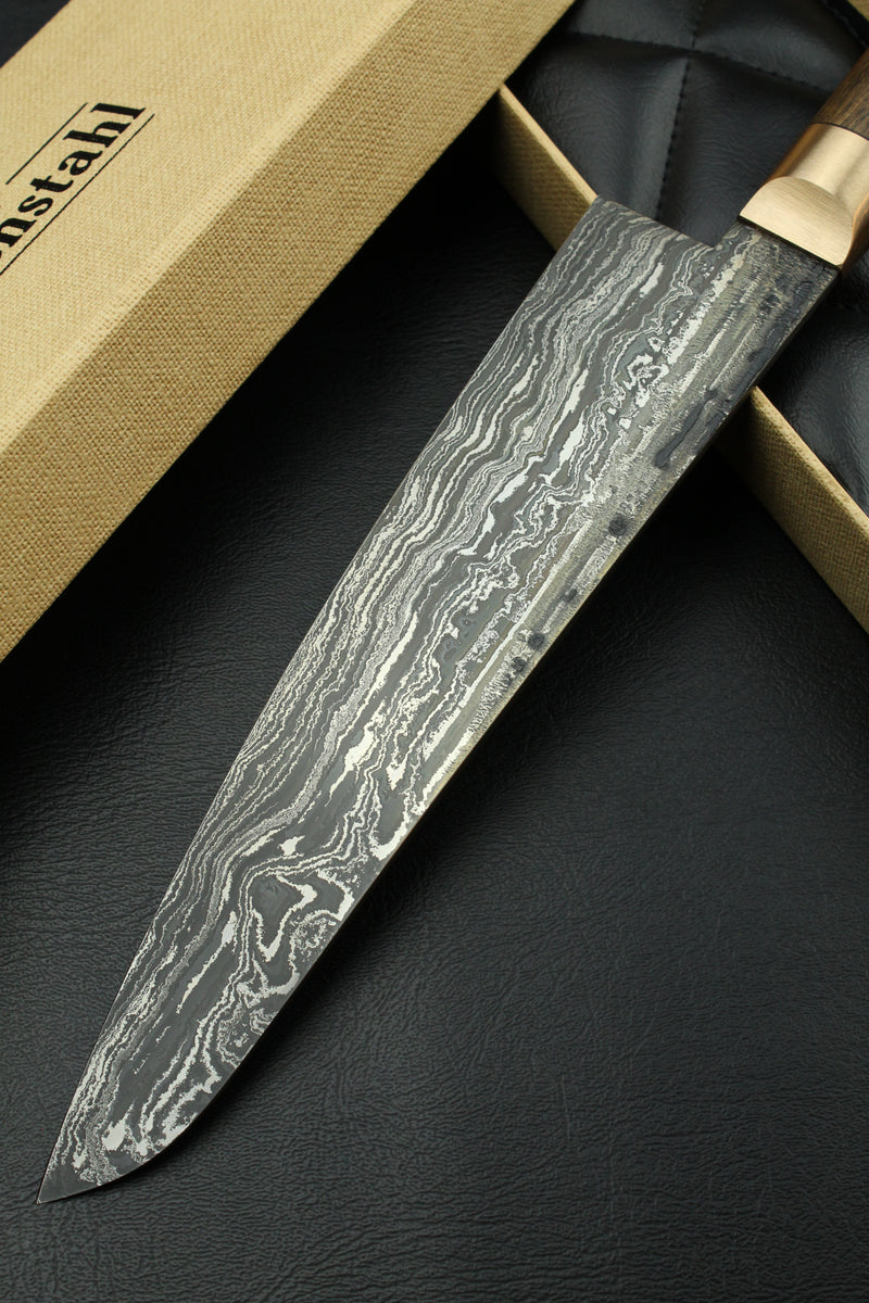 Damascus Gyuto HK1 German Walnut