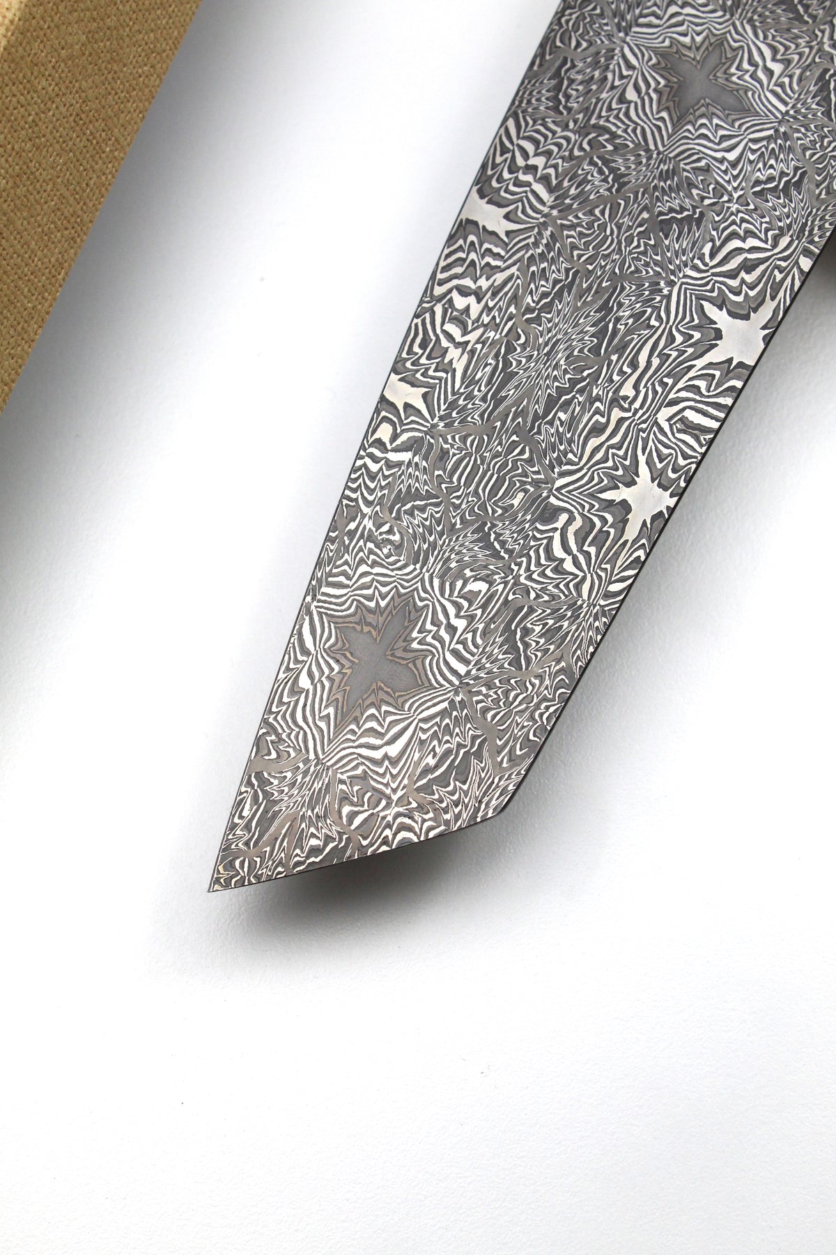 S-Damast Santoku Eingebettete Sterne