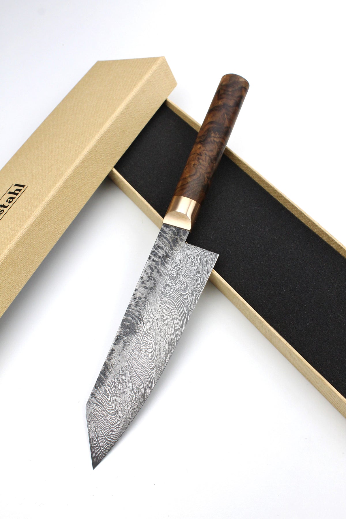 Damast-Santoku 320L Torsion