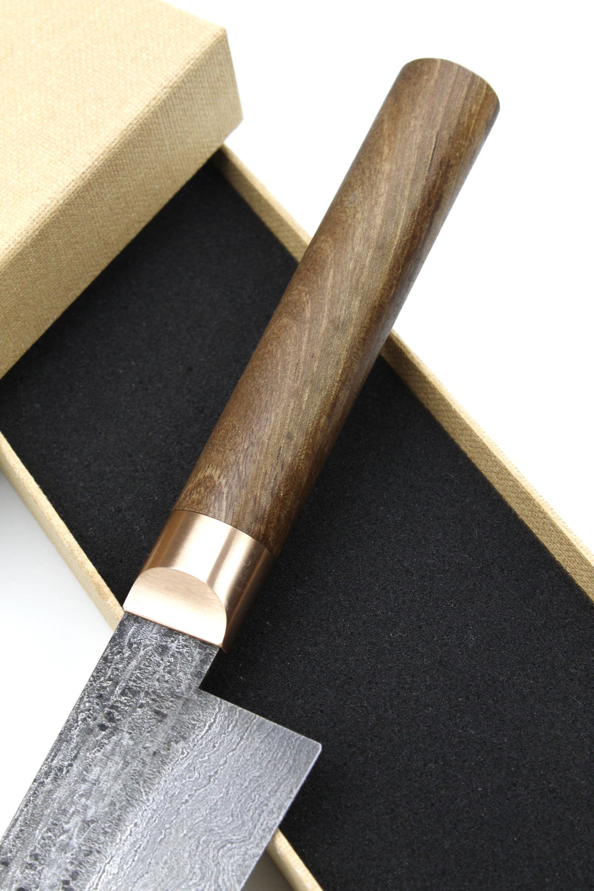 Damast-Santoku 500L Walnuss