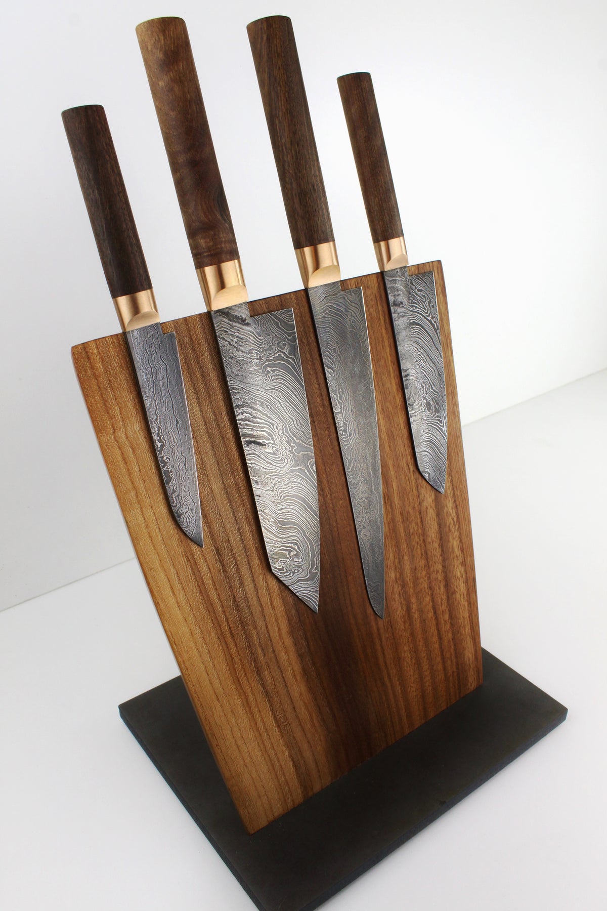Premium-Messer-Set V2 Style Walnuss