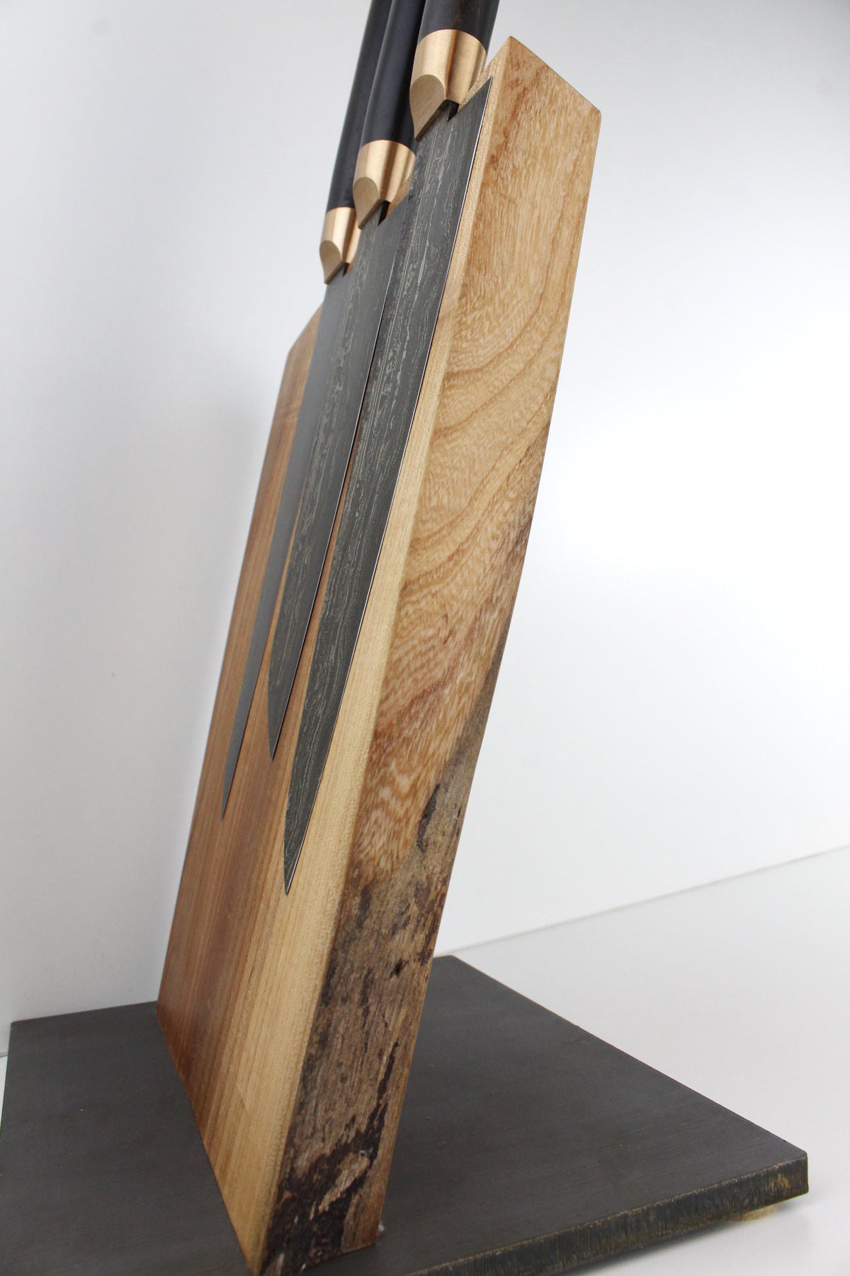 Premium-Messer-Set aus schwarzem Ebenholz