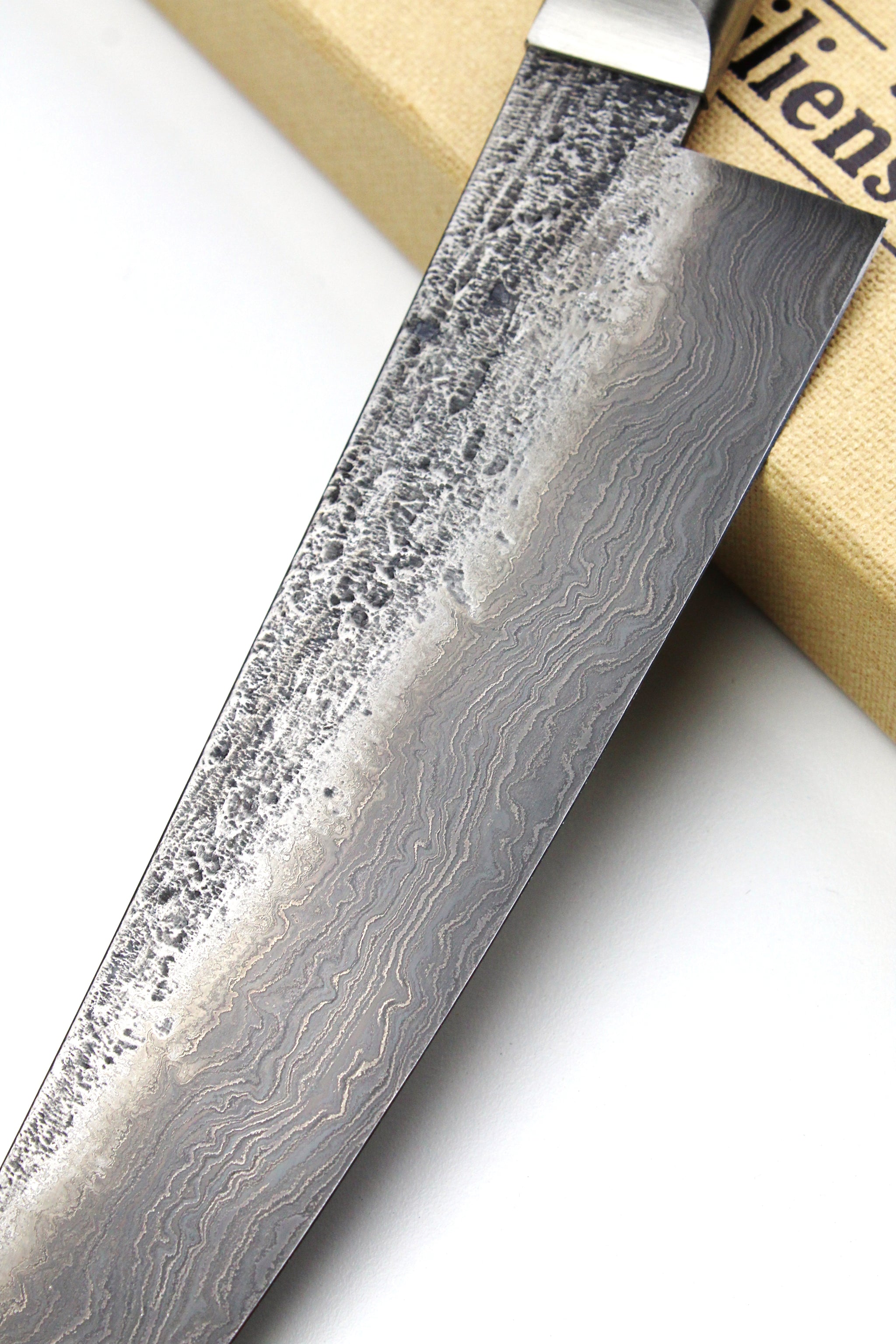 Damascus Gyuto 500L Olive