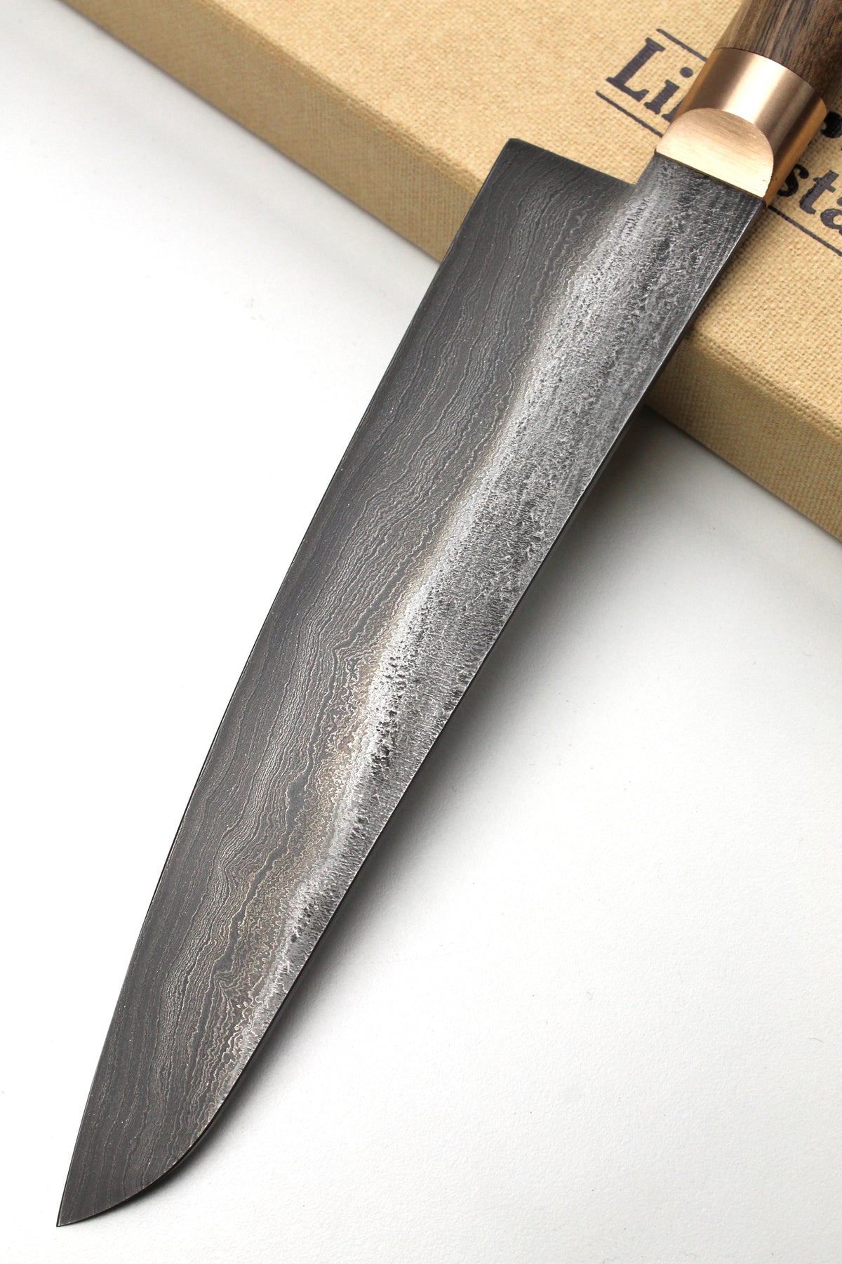 Damast-Gyuto 500L Walnussholz