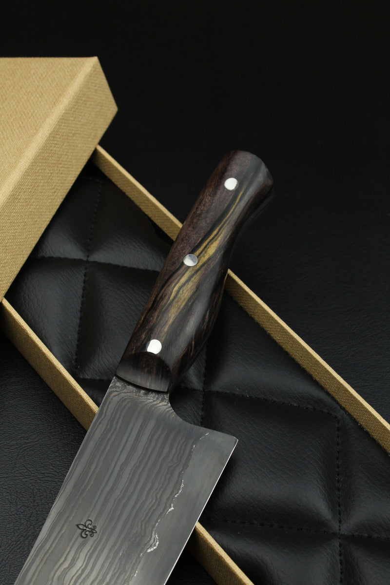 Chefknife 240 B&W ebony stabilized