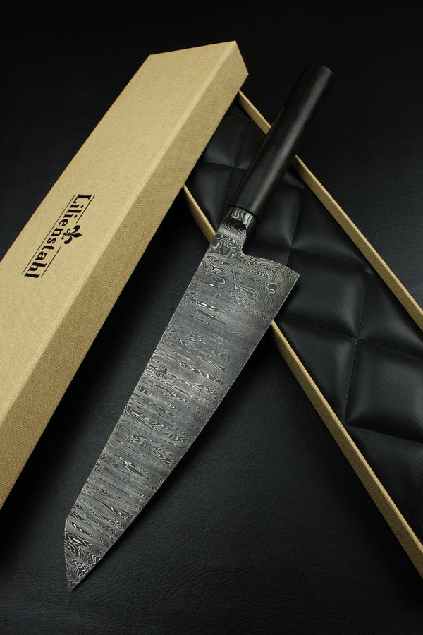 Gyuto 235 Black Ebony dark damascus