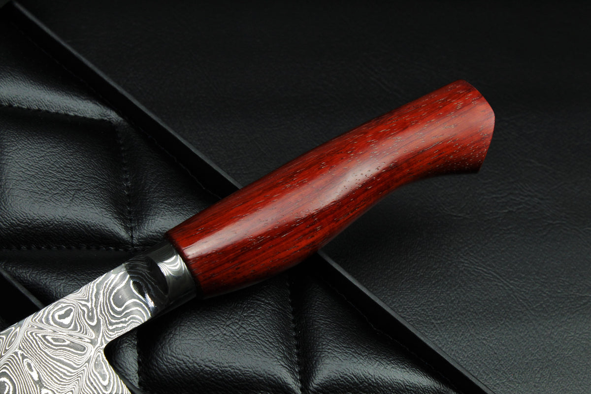 Gyuto 220 Padauk Rautenmuster