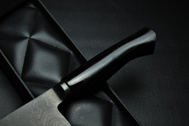 Nakiri 180 black ebony all black patina