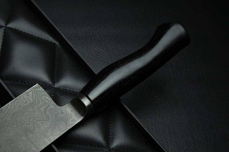 Nakiri 180 black ebony all black patina